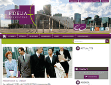 Tablet Screenshot of fidelia-consulting.com